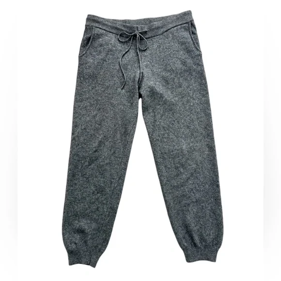 Neiman Marcus Grey Cashmere Sweatpants Joggers - Picture 2 of 5